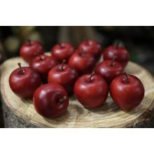 Červené dekoračné jablká 12ks 5cm