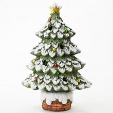 Dekorácia vianočný stromček 29x16x44cm LED, magnézium