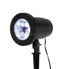 LED projektor, svetelný efekt snehovej vločky, 230V DL IP 1