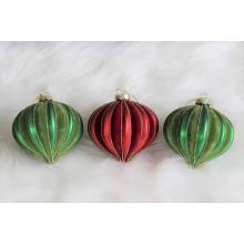 Klasik červeno zelené vianočné ozdoby 3ks 10cm