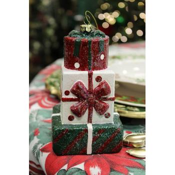 Klasik vianočná ozdoba darčeky 13cm