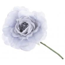 Kvet MagicHome, pivónia, modro-sivá, stonka, veľkosť kvetu: 16 cm, dĺžka kvetu: 24 cm,