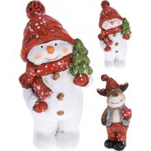 Postavička vianočná figúrka snehuliak 14 cm mix xxx