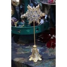 Zlatý cársky dekoračný svietnik 41cm